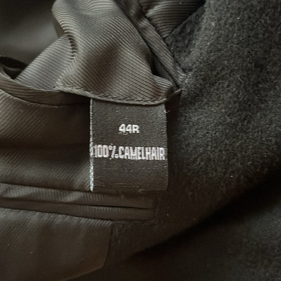 Saks Fifth Avenue 100% Camel Hair Black Sport Jacket sz 44R - Picture 9 of 9